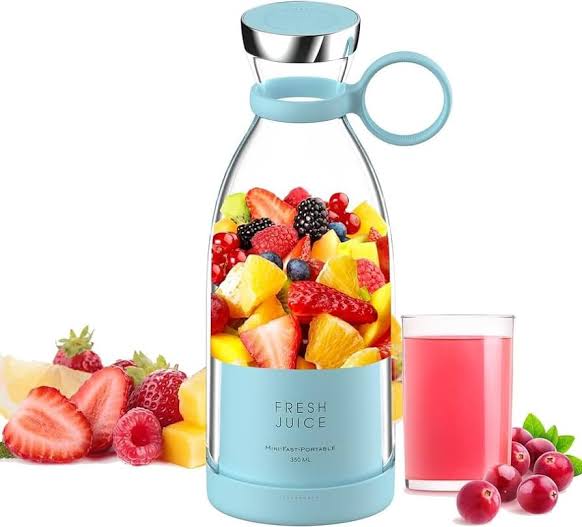 Electric Portable Mini Juicer Bottle | Self Mixing Grinder, USB Rechargeable